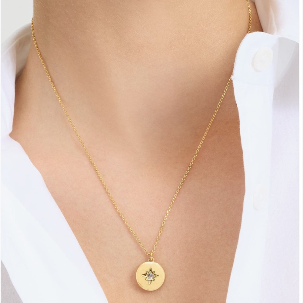 Kate Spade Gold Pendant Necklace NWT